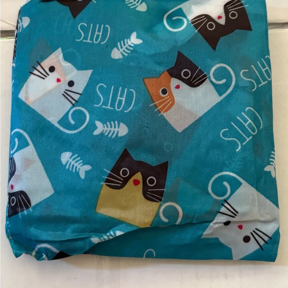 NEW Colorful Cat Print Reusable Tote